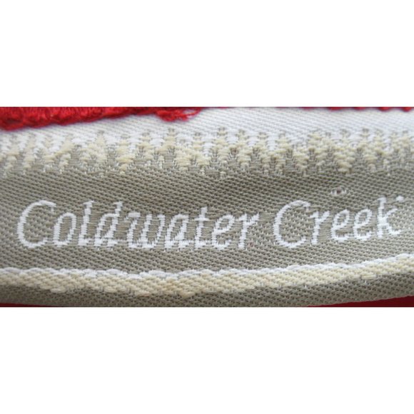 Coldwater Creek Red Dangling Bead Trim Maxi Dress Women's L - Picture 5 of 5